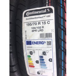 Continental ContiVanContact 100 195/70 R15C 104/102R 8PR Nyári